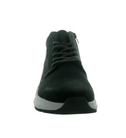 chaussures a lacets - Confort et décontracté - homme - Cuir - Noir - Rieker