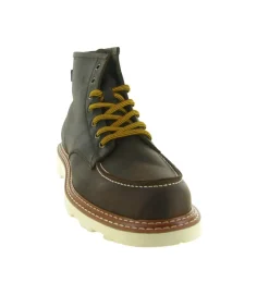 chaussures a lacets - Confort et décontracté - homme - Cuir - Marron - Kebo