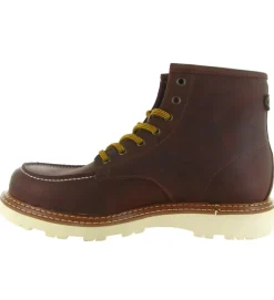 chaussures a lacets - Confort et décontracté - homme - Cuir - Bordeaux - Kebo