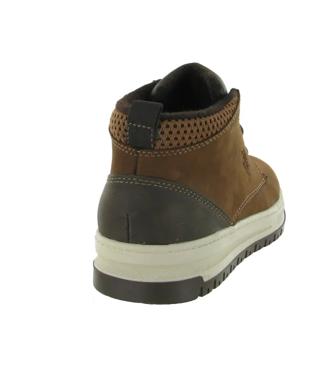 chaussures a lacets - Confort et décontracté - homme - Cuir - Marron - Rieker