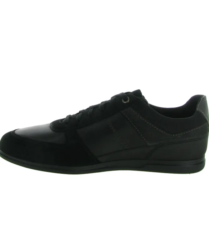 chaussures a lacets - Confort et décontracté - homme - Toile - Noir - Geox