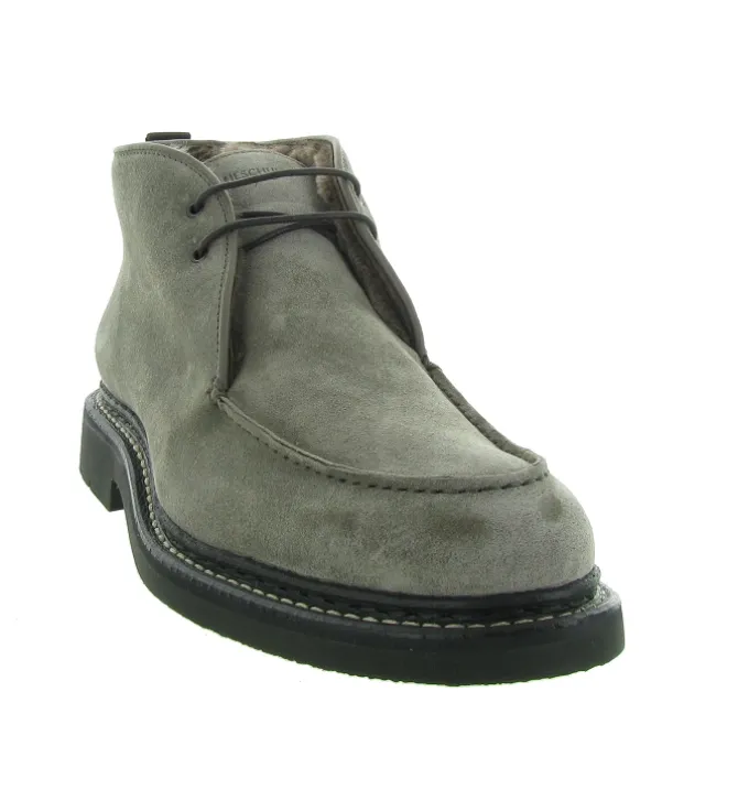 chaussures a lacets - Cérémonie - homme - Nubuck - Gris - Heschung