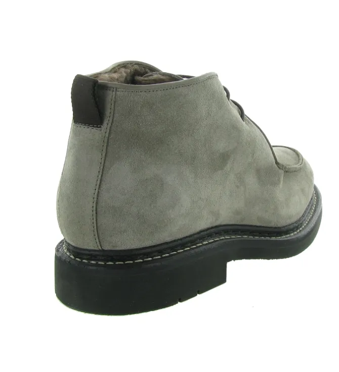 chaussures a lacets - Cérémonie - homme - Nubuck - Gris - Heschung