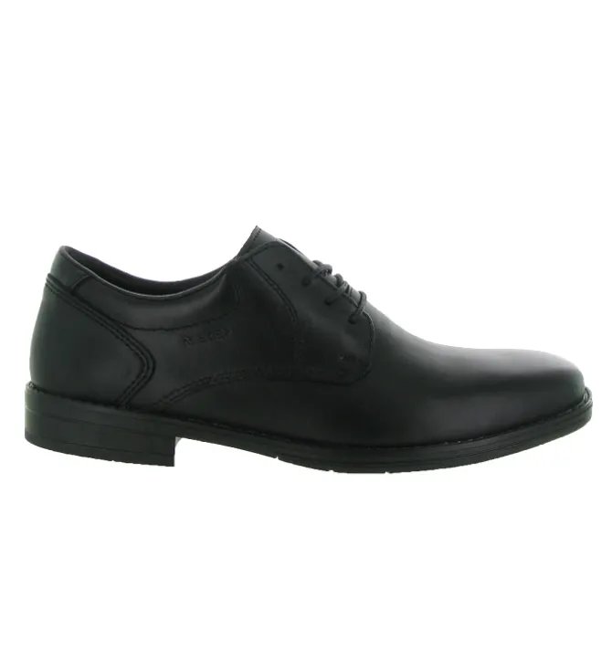 chaussures a lacets - Cérémonie - homme - Cuir - Noir - Rieker