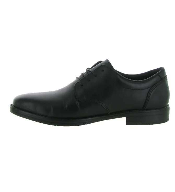 chaussures a lacets - Cérémonie - homme - Cuir - Noir - Rieker