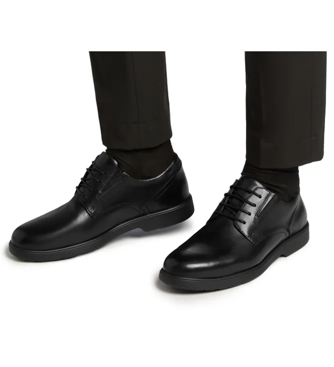 chaussures a lacets - Cérémonie - homme - Cuir - Noir - Geox