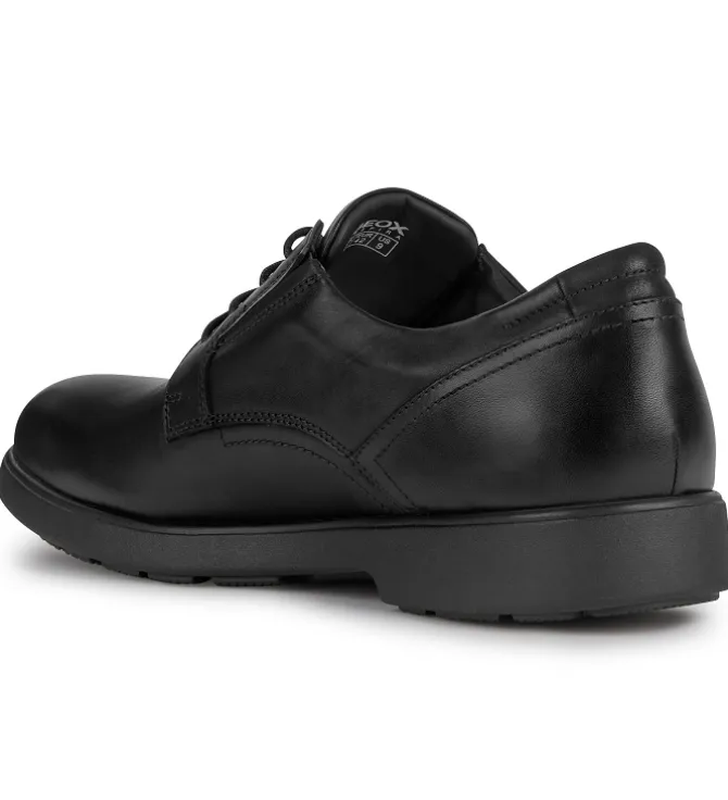 chaussures a lacets - Cérémonie - homme - Cuir - Noir - Geox