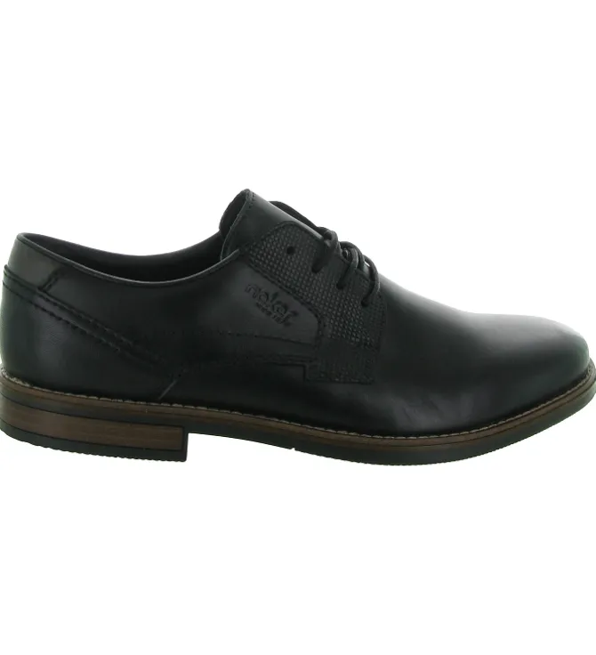 chaussures a lacets - Cérémonie - homme - Synthétique - Noir - Rieker