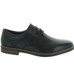 chaussures a lacets - Cérémonie - homme - Cuir - Noir - Rieker
