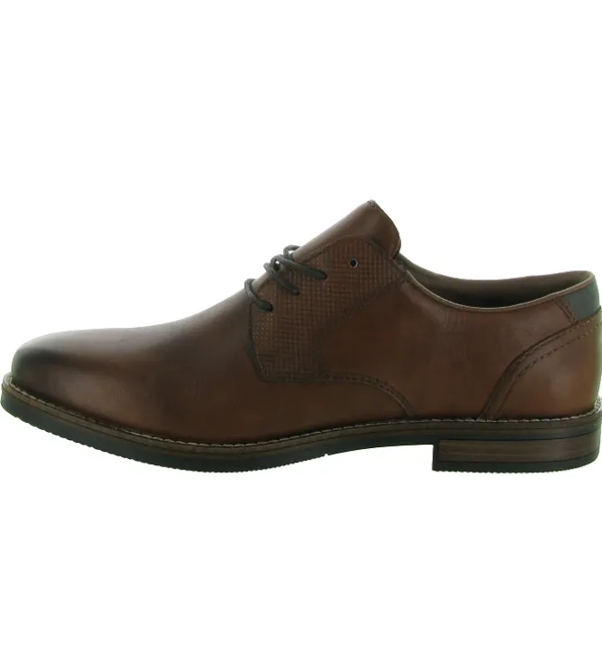 chaussures a lacets - Cérémonie - homme - Synthétique - Marron - Rieker