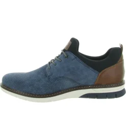 chaussures a lacets - Cérémonie - homme - Cuir - Bleu - Rieker