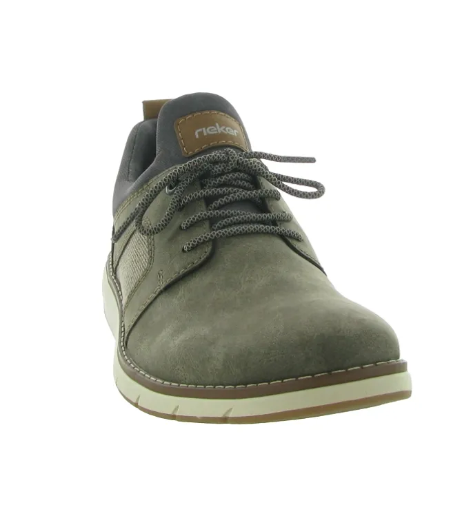 chaussures a lacets - Cérémonie - homme - Cuir - Gris - Rieker