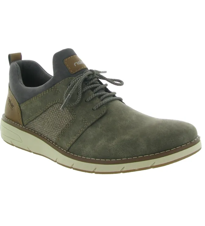 chaussures a lacets - Cérémonie - homme - Cuir - Gris - Rieker