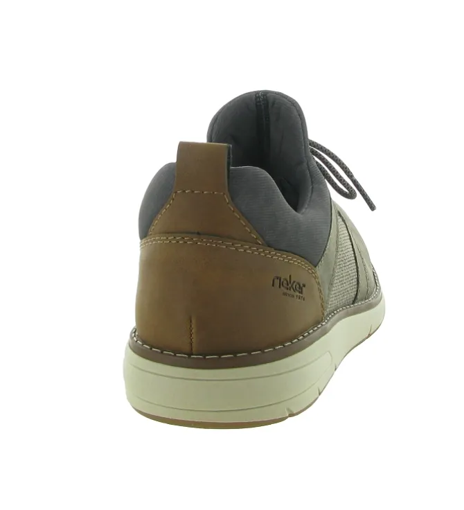 chaussures a lacets - Cérémonie - homme - Cuir - Gris - Rieker
