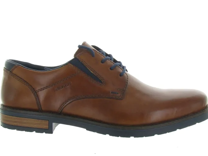 chaussures a lacets - Cérémonie - homme - Cuir - Marron - Rieker