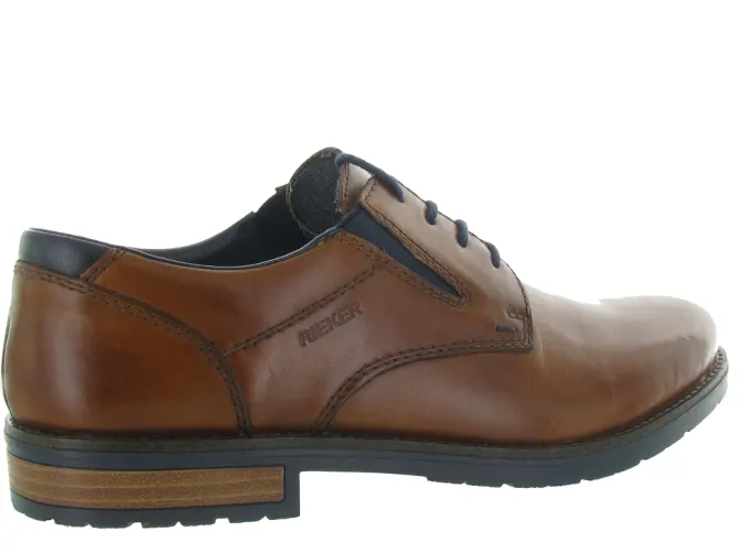 chaussures a lacets - Cérémonie - homme - Cuir - Marron - Rieker