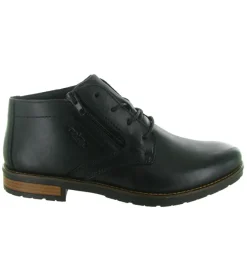 chaussures a lacets - Cérémonie - homme - Cuir - Noir - Rieker