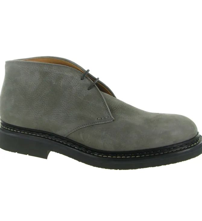 chaussures a lacets - Cérémonie - homme - Nubuck - Gris - Heschung