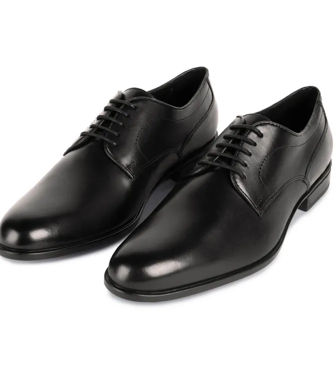 chaussures a lacets - Cérémonie - homme - Cuir - Noir - Geox