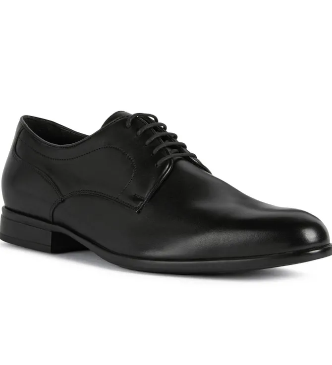 chaussures a lacets - Cérémonie - homme - Cuir - Noir - Geox