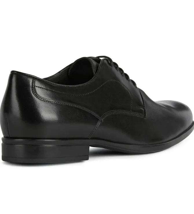 chaussures a lacets - Cérémonie - homme - Cuir - Noir - Geox