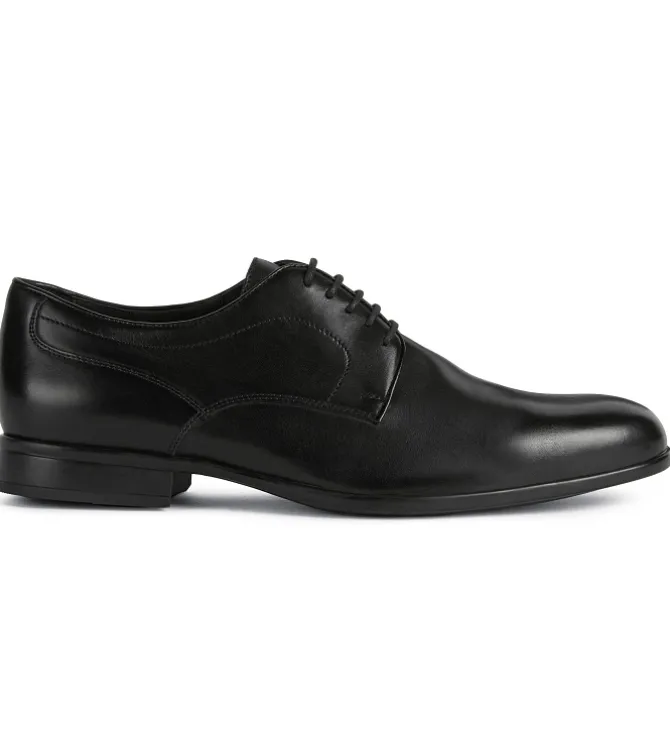 chaussures a lacets - Cérémonie - homme - Cuir - Noir - Geox