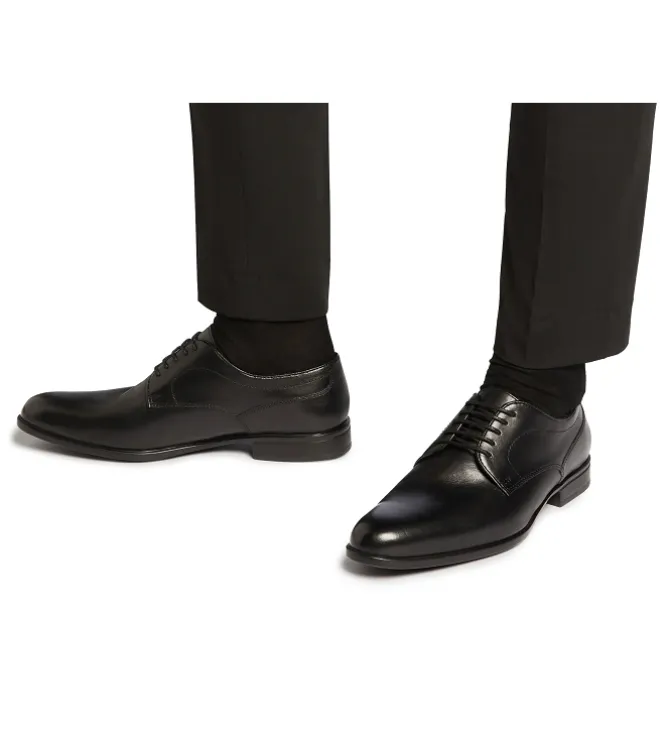 chaussures a lacets - Cérémonie - homme - Cuir - Noir - Geox