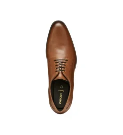 chaussures a lacets - Cérémonie - homme - Cuir - Marron - Geox