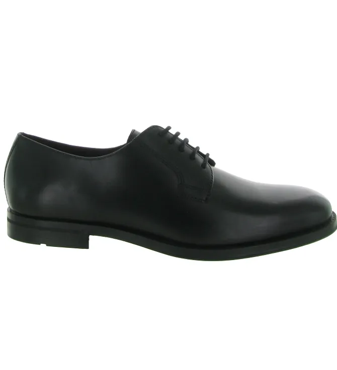 chaussures a lacets - Cérémonie - homme - Cuir - Noir - Geox