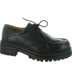 chaussures a lacets - Derby - femme - Cuir - Noir - Creator