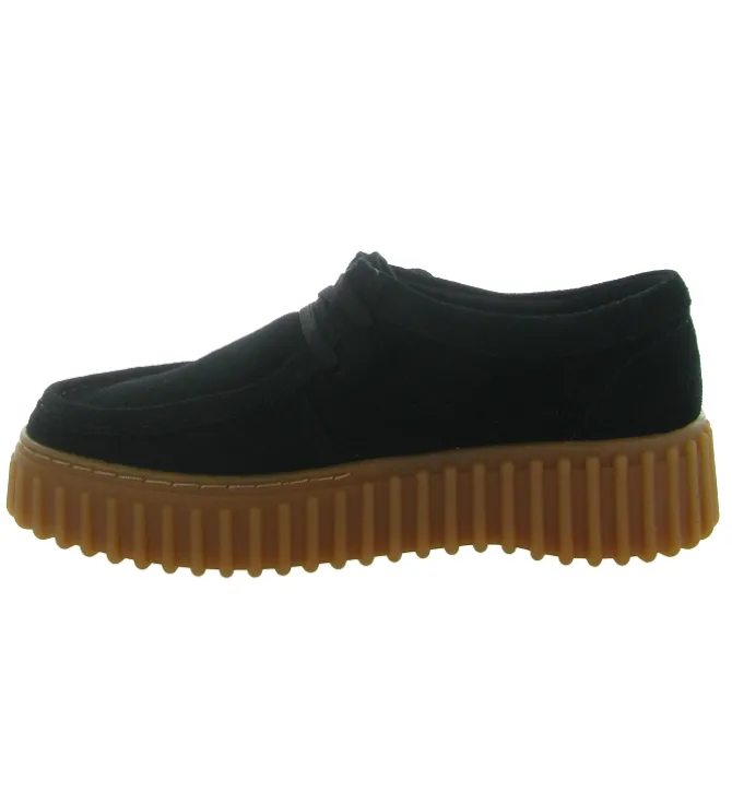 chaussures a lacets - Derby - femme - Nubuck - Noir - Clarks