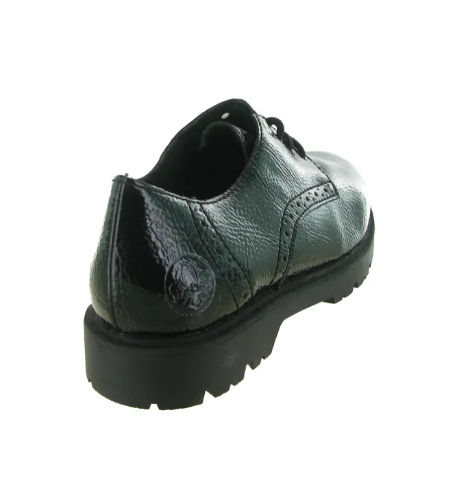 chaussures a lacets - Derby - femme - Synthétique - Noir - Rieker