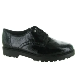 chaussures a lacets - Derby - femme - Synthétique - Noir - Rieker