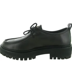 chaussures a lacets - Derby - femme - Cuir - Noir - Bibi lou