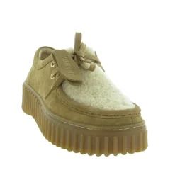 chaussures a lacets - Derby - femme - Nubuck - Beige - Clarks
