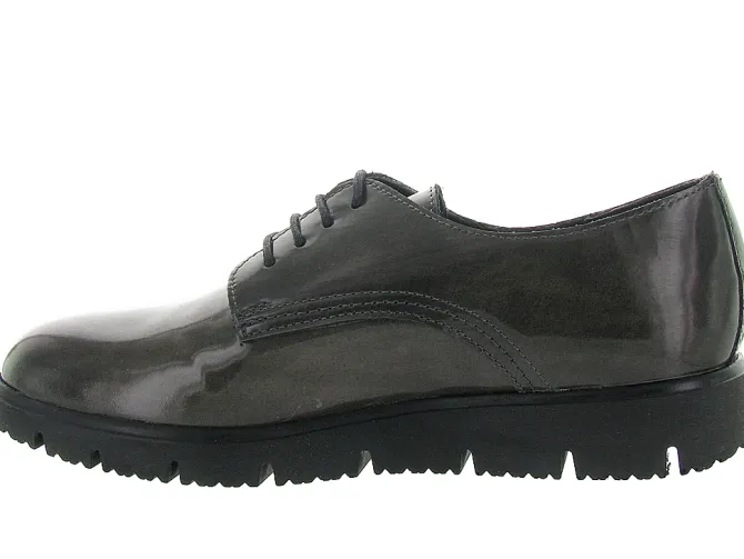 chaussures a lacets - Derby - femme - Cuir - Marron - Luparense srl