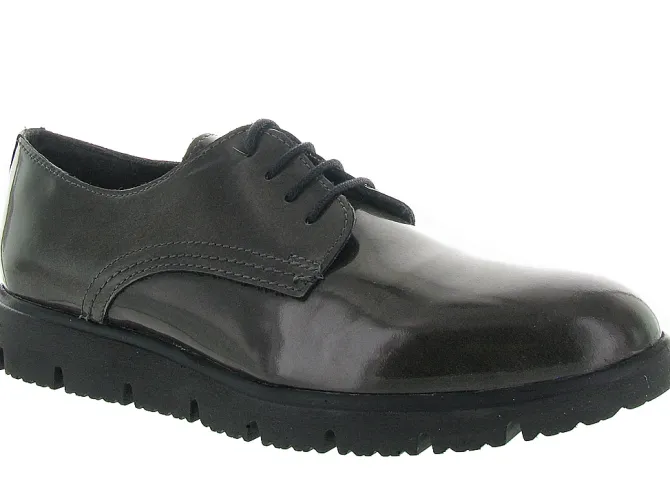 chaussures a lacets - Derby - femme - Cuir - Marron - Luparense srl