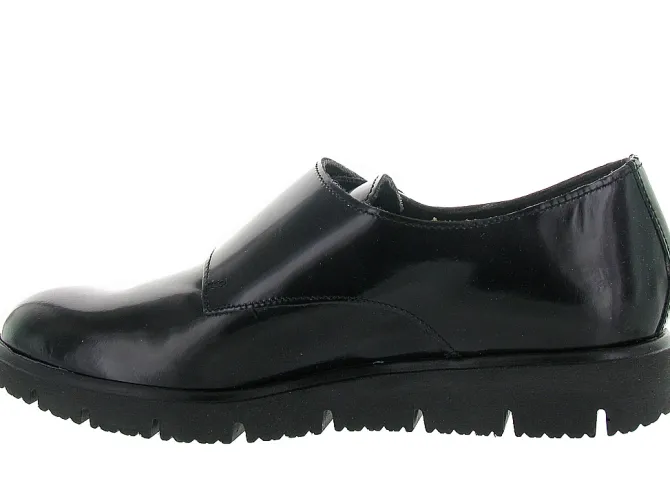 chaussures a lacets - Derby - femme - Cuir - Noir - Luparense srl