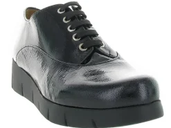 chaussures a lacets - Derby - femme - Cuir - Noir - Unisa