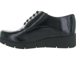 chaussures a lacets - Derby - femme - Cuir - Noir - Unisa