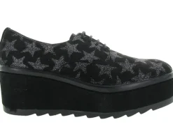 chaussures a lacets - Derby - femme - Nubuck - Noir - Jhay