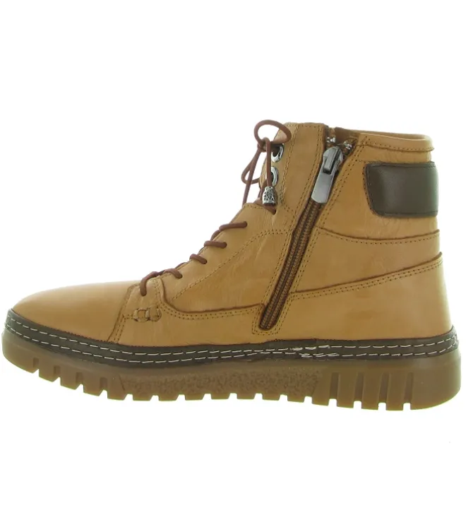 chaussures a lacets - Détente - femme - Cuir - Camel - Madory