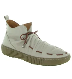 chaussures a lacets - Détente - femme - Cuir - Blanc - Madory