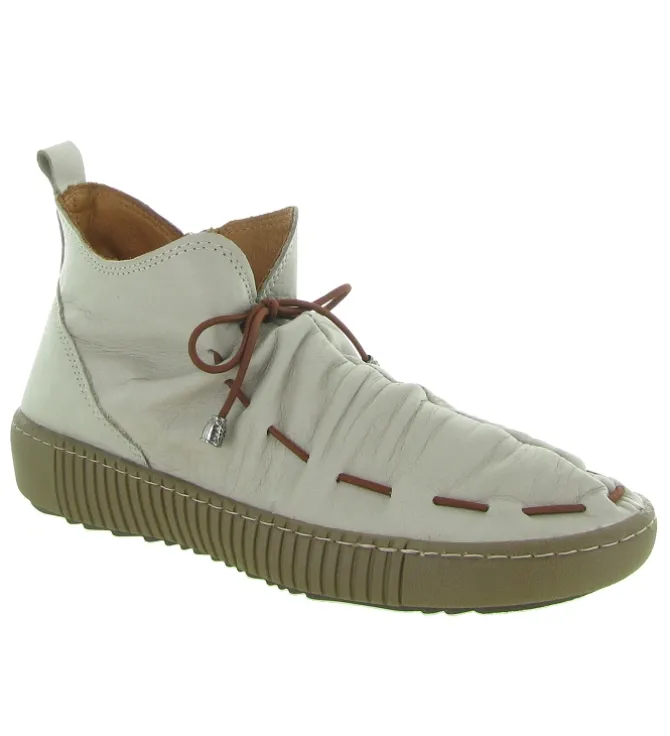 chaussures a lacets - Détente - femme - Cuir - Blanc - Madory