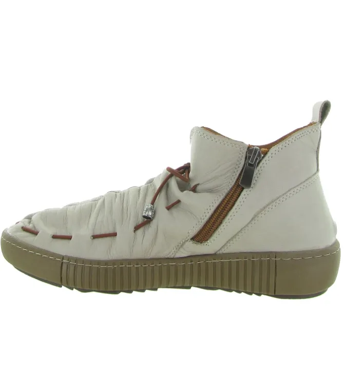 chaussures a lacets - Détente - femme - Cuir - Blanc - Madory