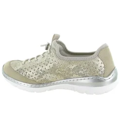 chaussures a lacets - Détente - femme - Synthétique - Beige - Rieker