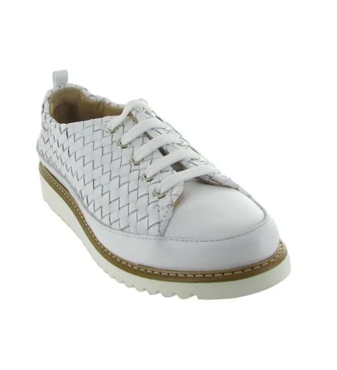 chaussures a lacets - Détente - femme - Cuir - Beige - Xsa