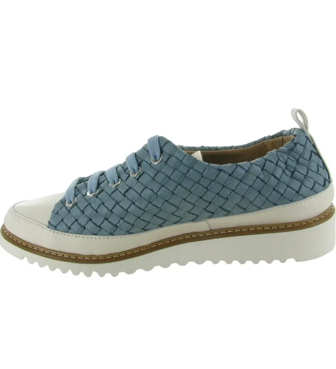 chaussures a lacets - Détente - femme - Cuir - Bleu - Xsa