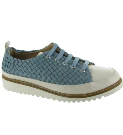 chaussures a lacets - Détente - femme - Cuir - Bleu - Xsa