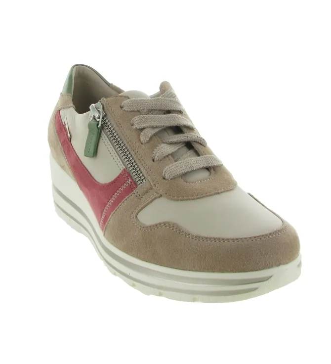 chaussures a lacets - Détente - femme - Cuir - Gris - Mephisto